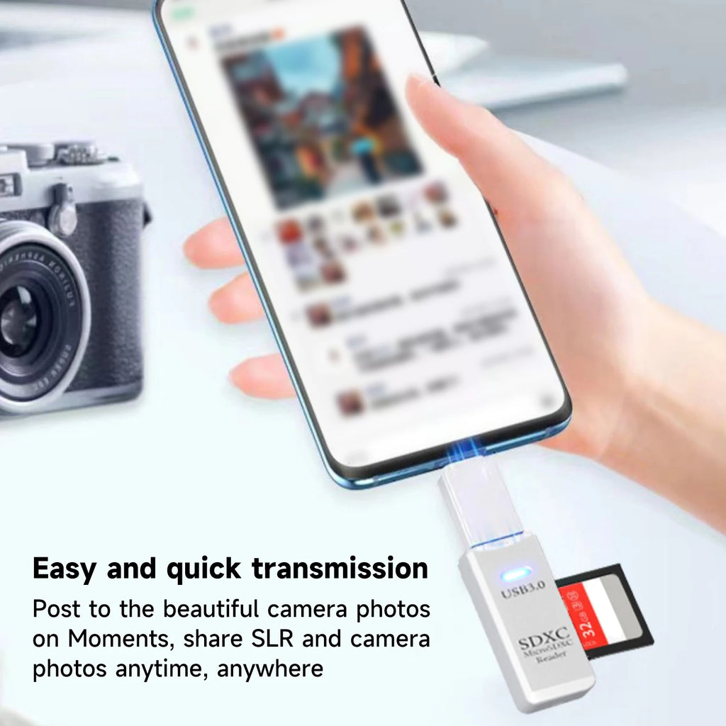 2-in-1 USB 3.0 SD & MicroSD Card Reader