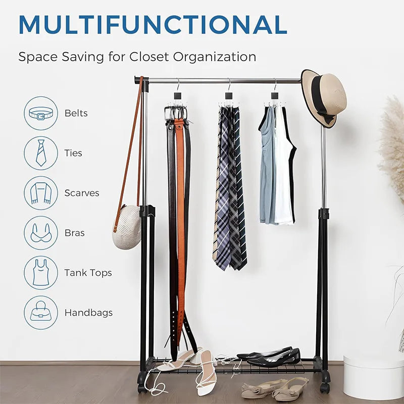 360° Rotating Multi-Purpose Closet Organizer Hanger