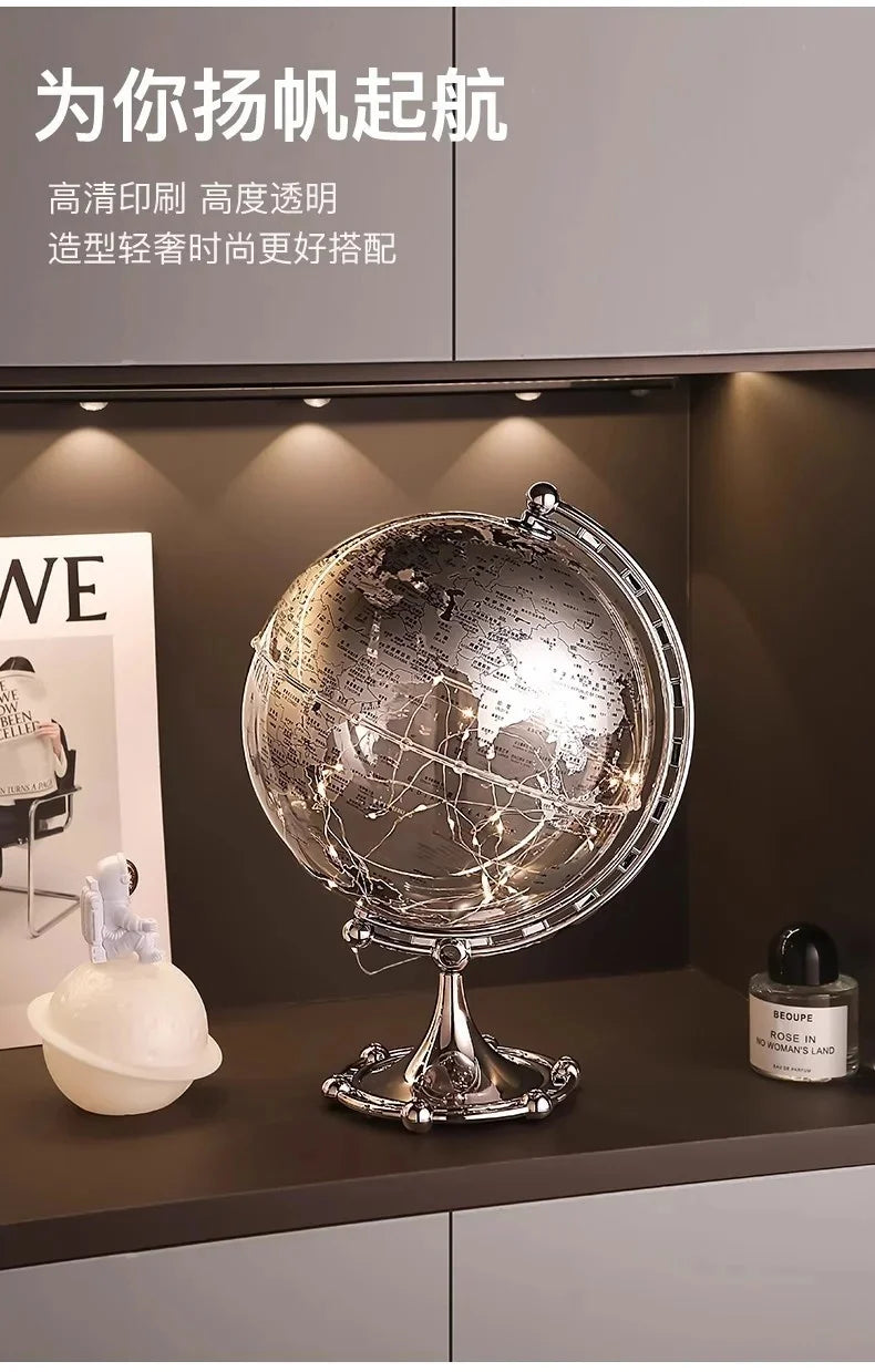 Luxury Globe & Sailboat Decorative Sculpture