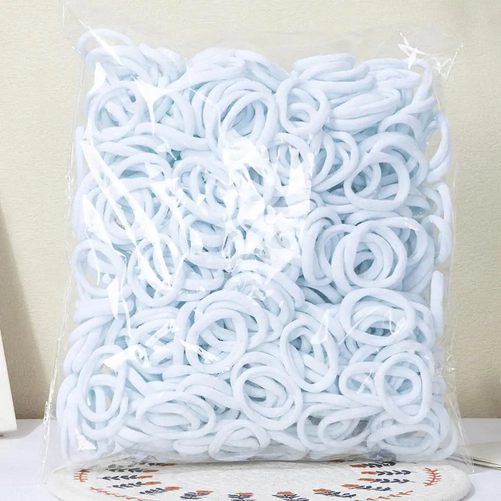 30–200 Piece Everyday Hair Tie Set – Soft & Stretchy