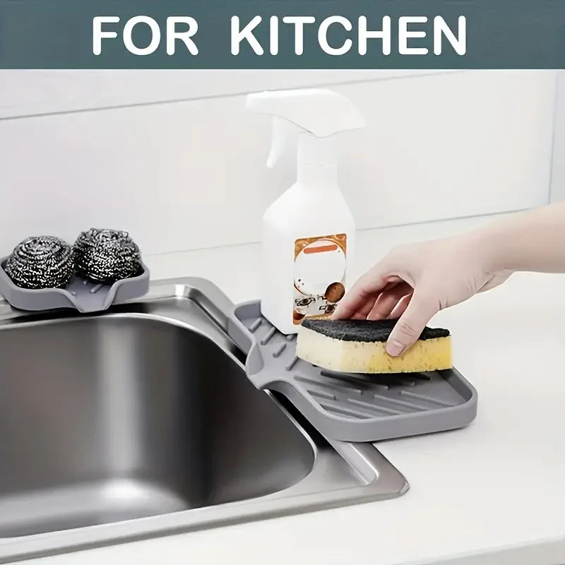 Silicone Sink Organizer & Quick-Dry Faucet Mat