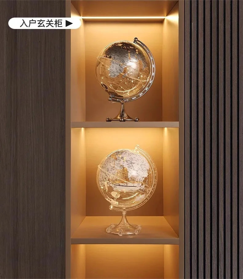 Luxury Globe & Sailboat Decorative Sculpture
