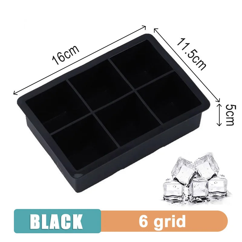 Large Silicone Ice Cube Tray with Lid