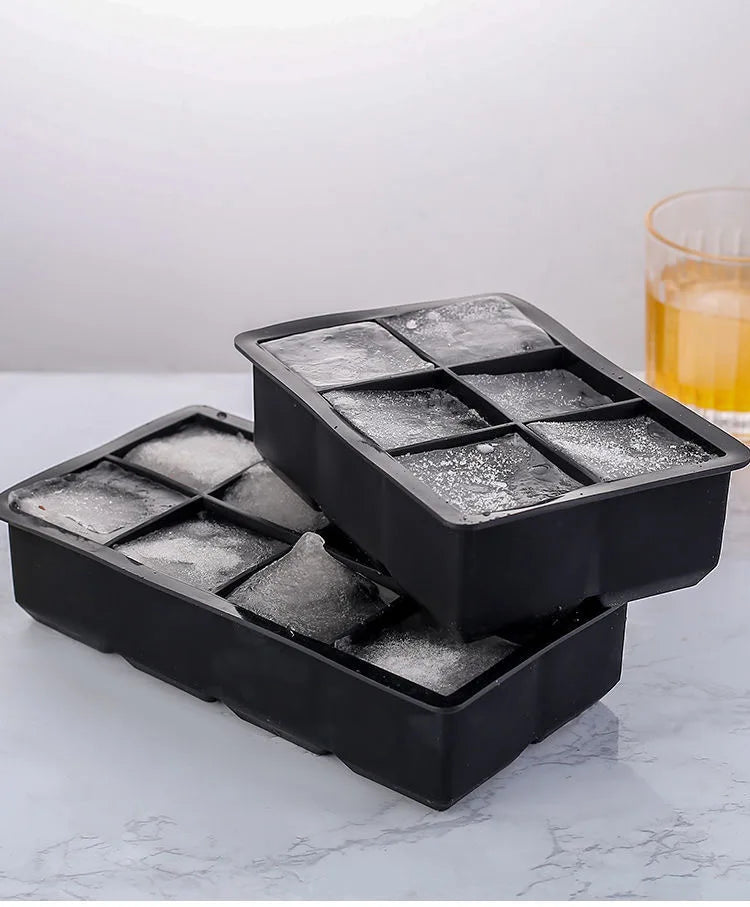Large Silicone Ice Cube Tray with Lid