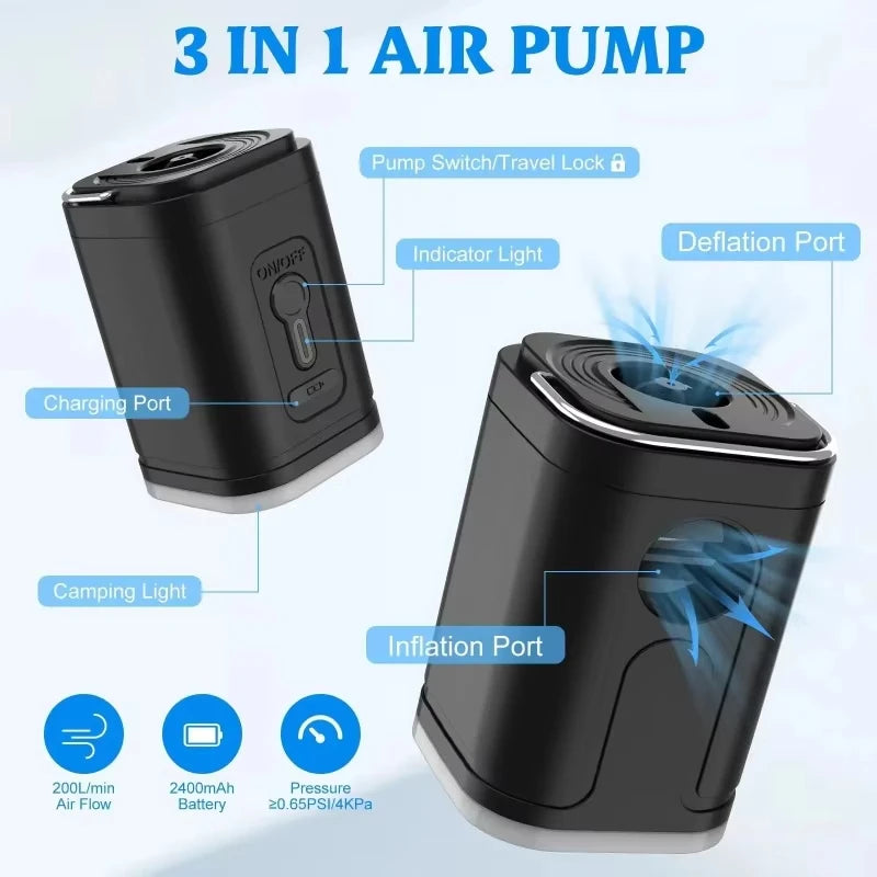 Portable Rechargeable Air Pump & Inflator