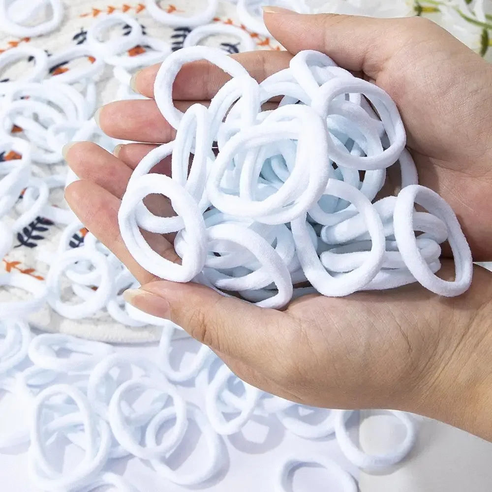 30–200 Piece Everyday Hair Tie Set – Soft & Stretchy