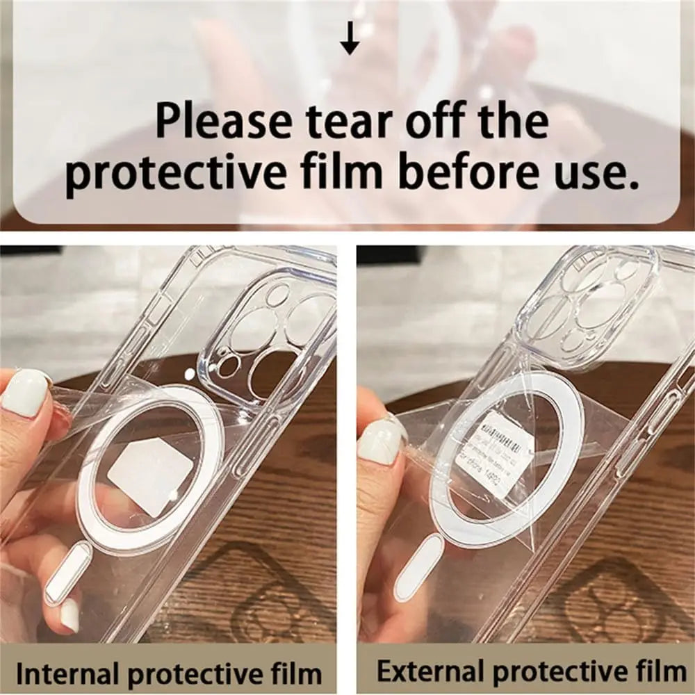 Clear Magnetic MagSafe-Compatible iPhone Case