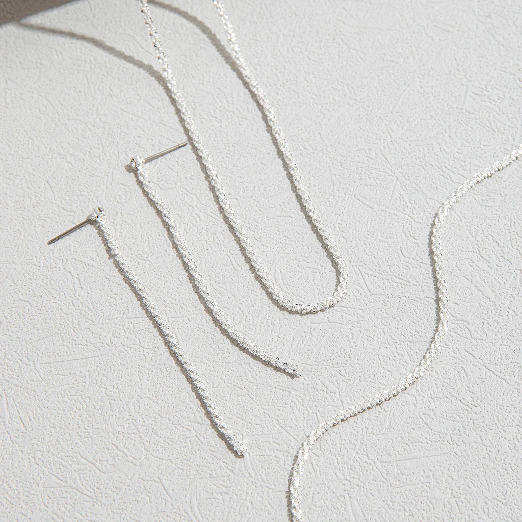 Celestial Silver Necklace & Bracelet Set