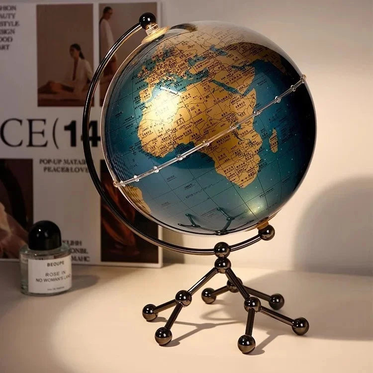 Luxury Globe & Sailboat Decorative Sculpture