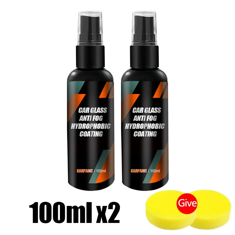 Hydrophobic Rain-Repellent Glass Coating Spray