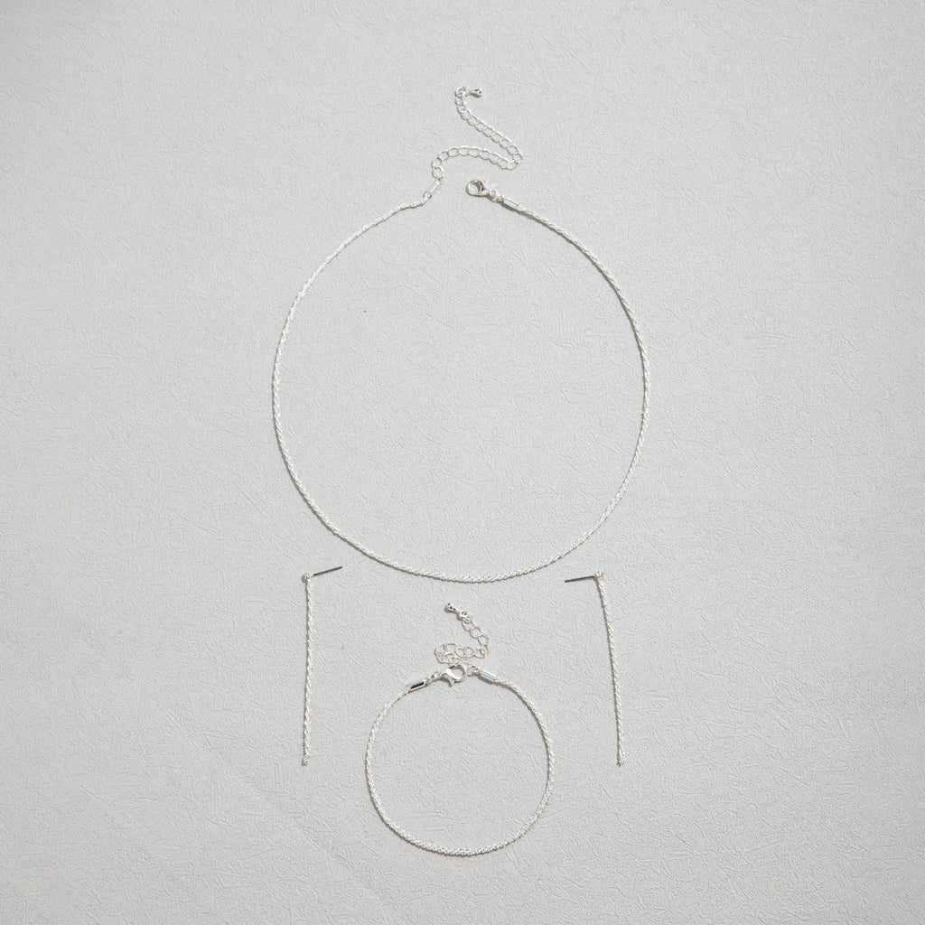 Celestial Silver Necklace & Bracelet Set