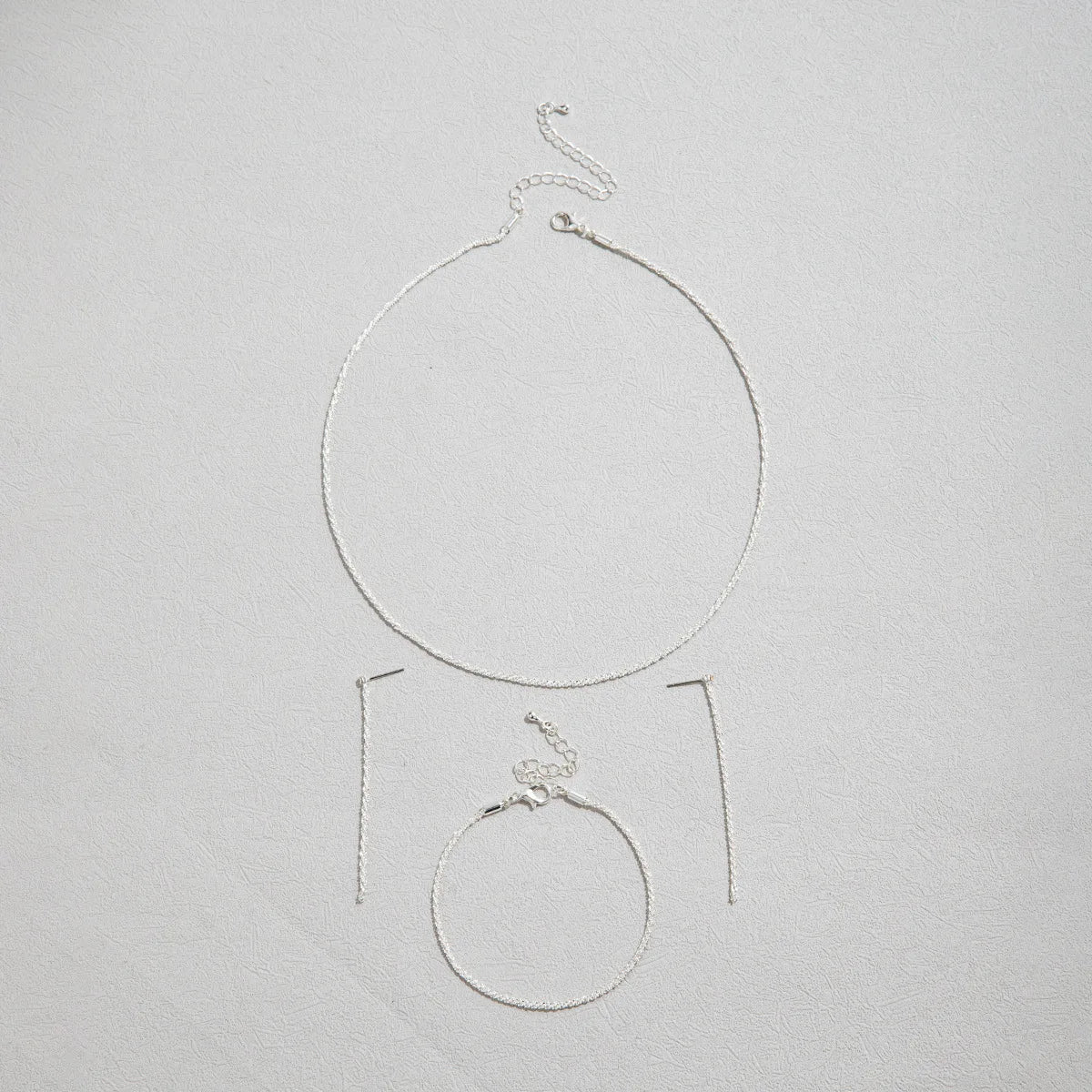 Celestial Silver Necklace & Bracelet Set
