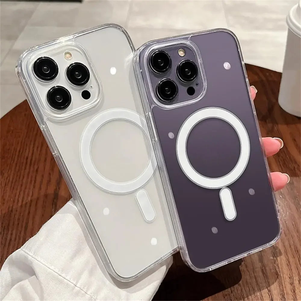 Clear Magnetic MagSafe-Compatible iPhone Case