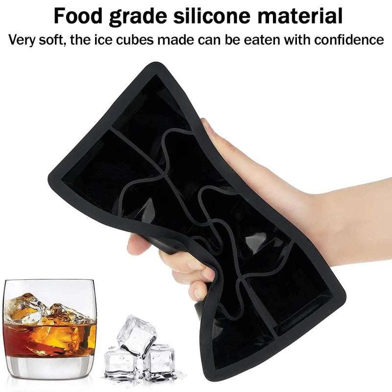 Large Silicone Ice Cube Tray with Lid