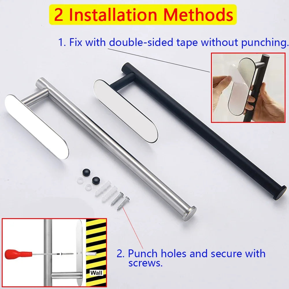 Adhesive Under-Cabinet Paper Towel Holder
