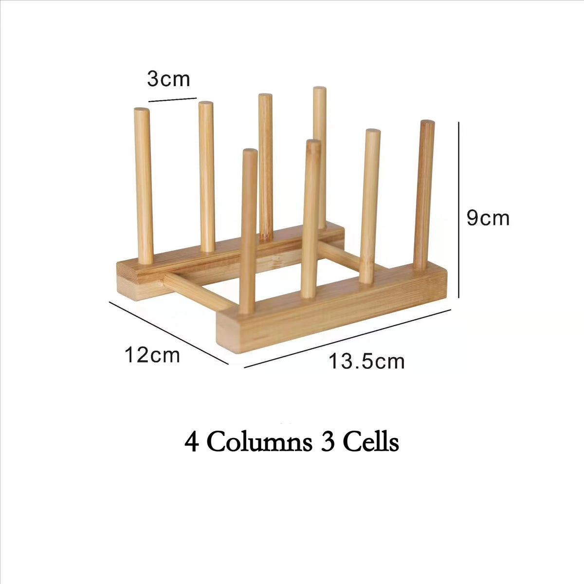 Bamboo Multi-Purpose Kitchen Organizer Rack
