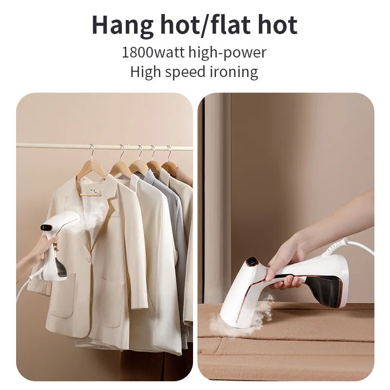 1800W Handheld Garment Steamer with Touchscreen