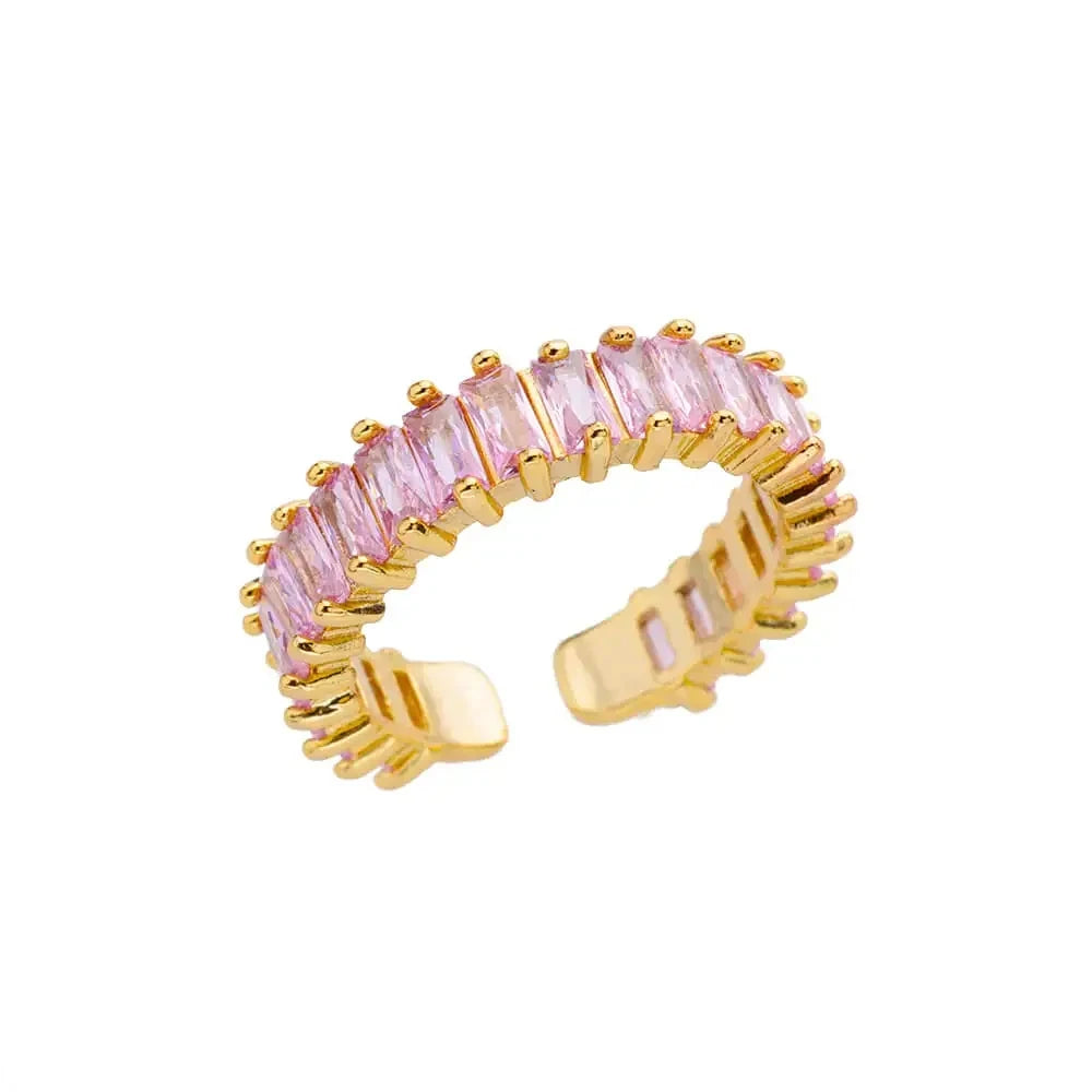 Gold Adjustable Statement Ring for Women – 316L Stainless Steel