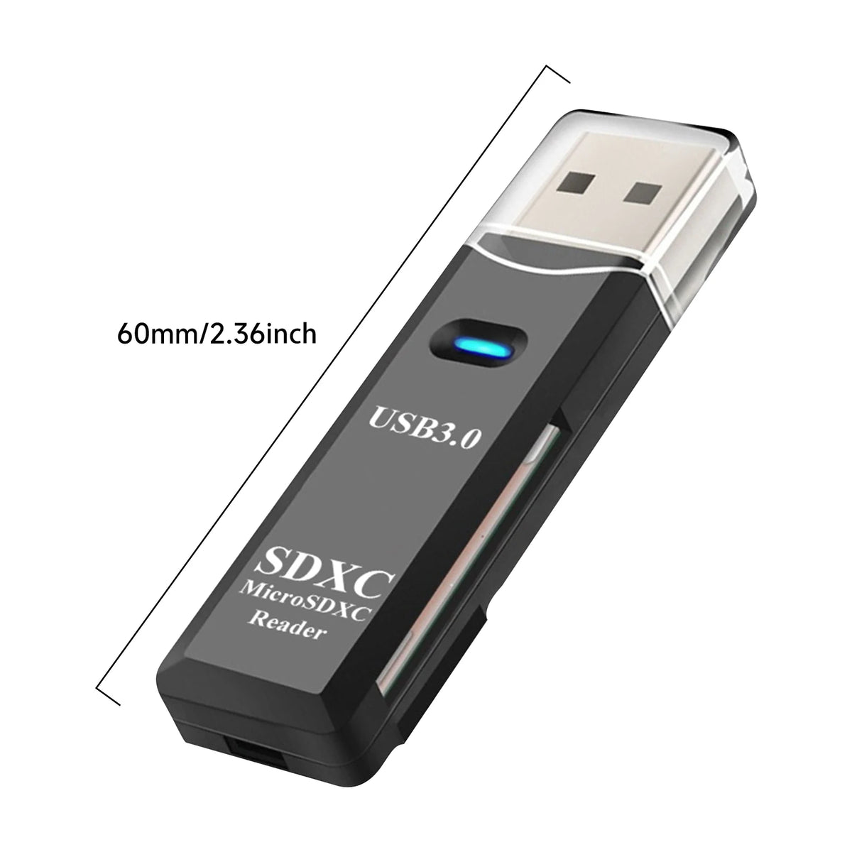 2-in-1 USB 3.0 SD & MicroSD Card Reader