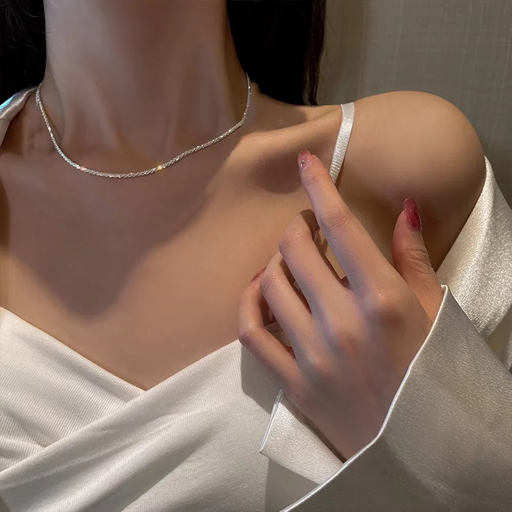 Celestial Silver Necklace & Bracelet Set