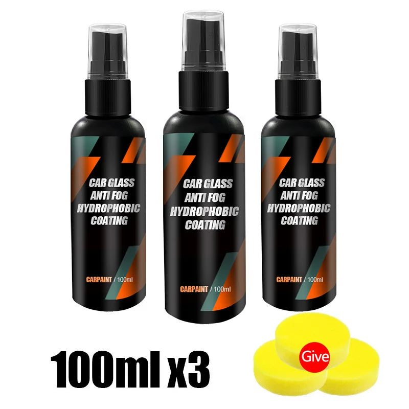 Hydrophobic Rain-Repellent Glass Coating Spray