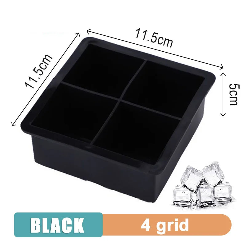Large Silicone Ice Cube Tray with Lid