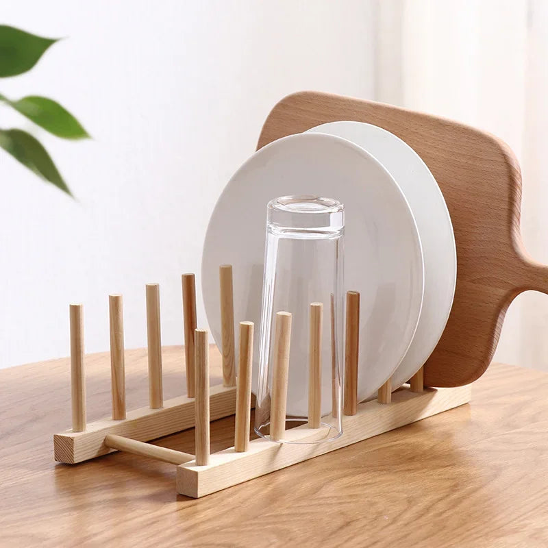 Bamboo Multi-Purpose Kitchen Organizer Rack