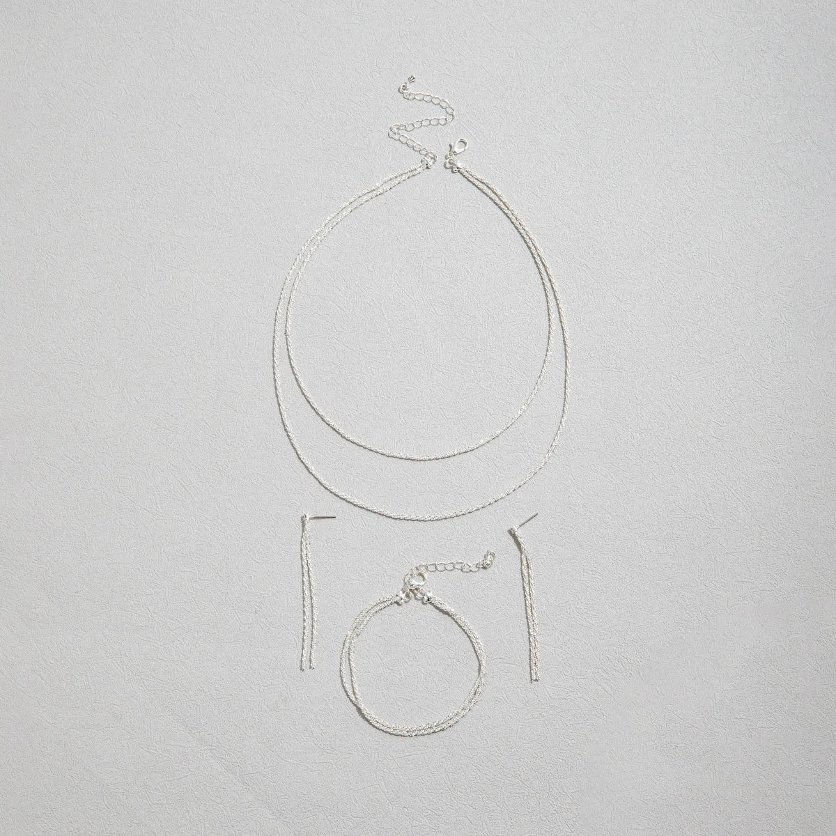 Celestial Silver Necklace & Bracelet Set