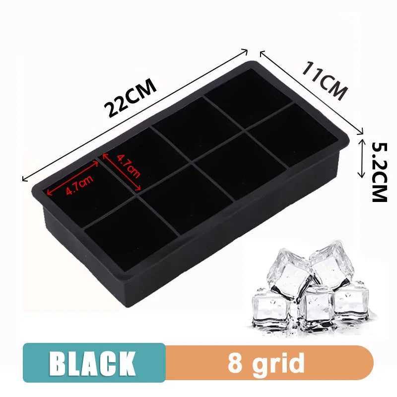 Large Silicone Ice Cube Tray with Lid