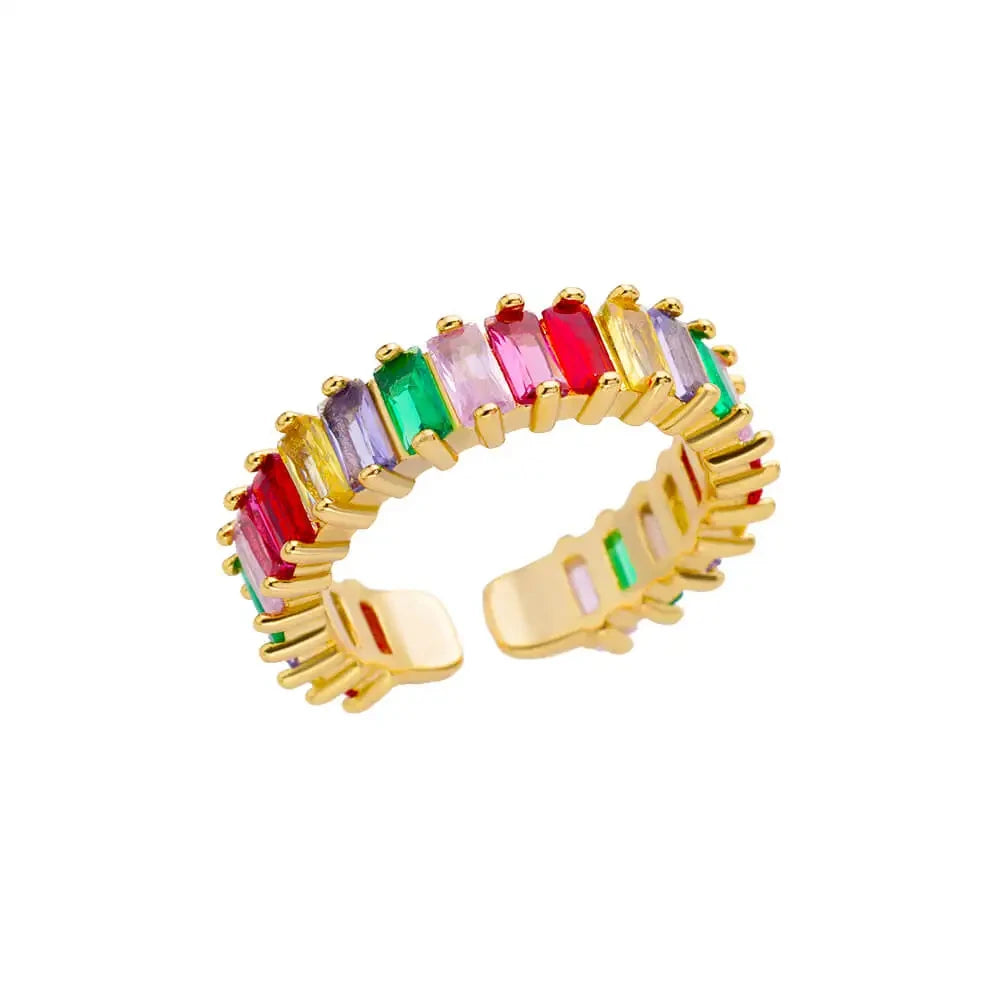 Gold Adjustable Statement Ring for Women – 316L Stainless Steel