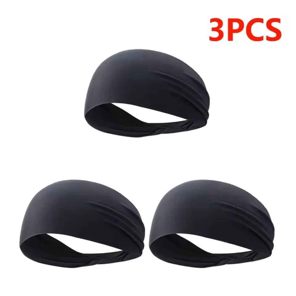 5-Pack Quick-Dry Sports Headbands – Breathable & Non-Slip