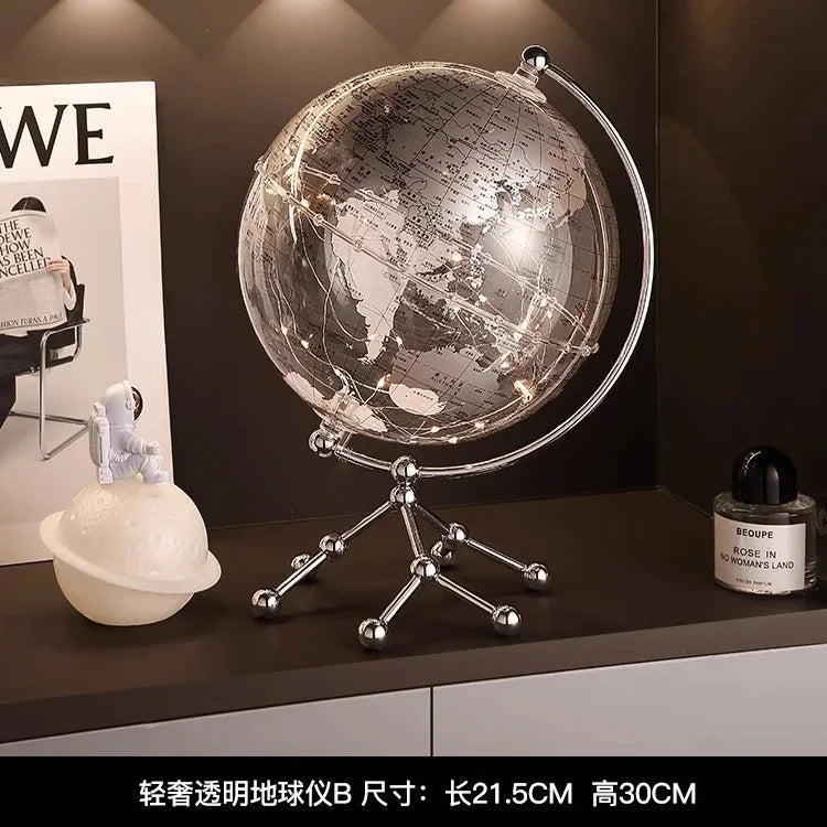 Luxury Globe & Sailboat Decorative Sculpture